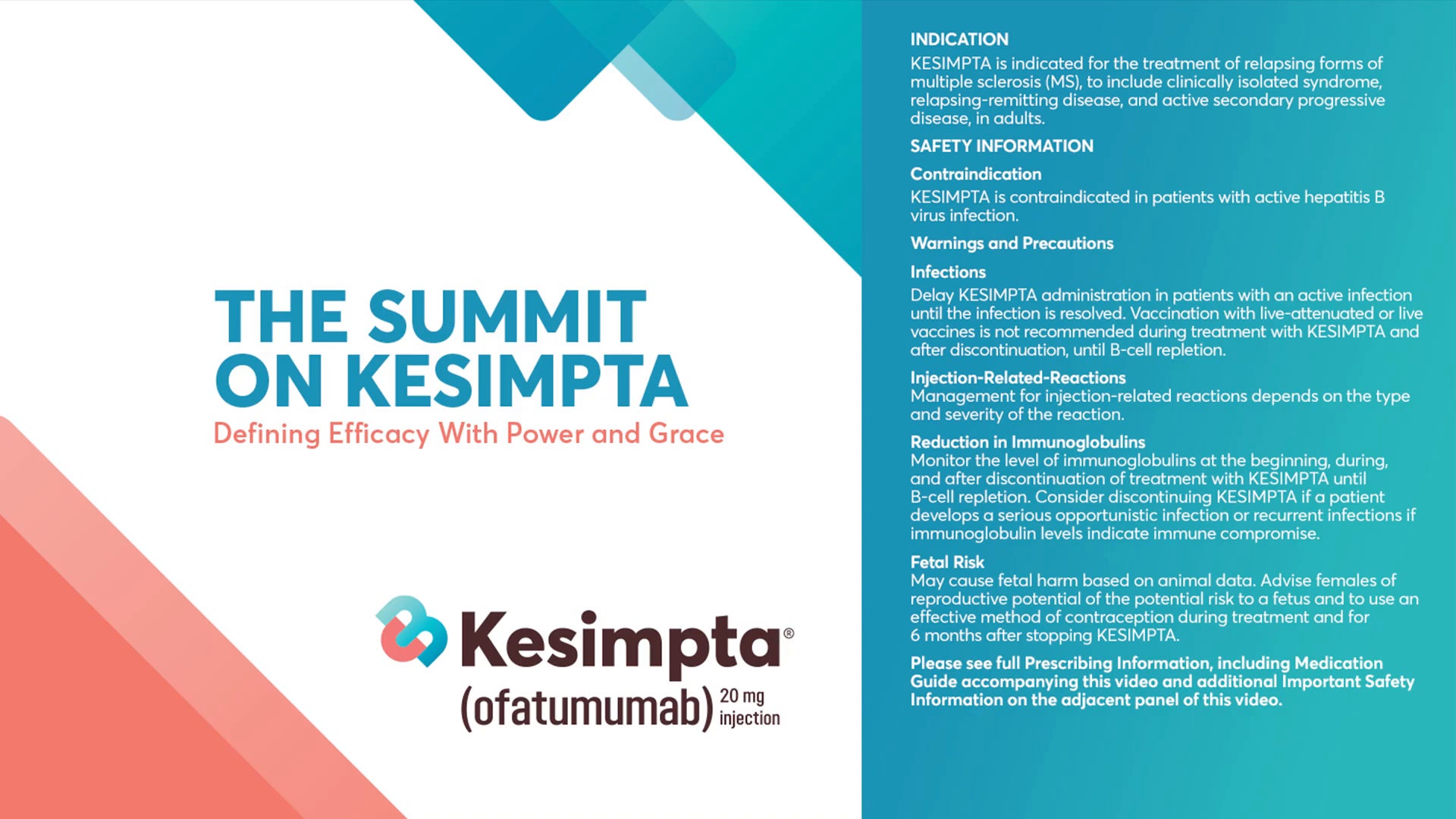 KESIMPTA_TOP_HCP_Qs_0324 | Interactive Video from Gary Greco on Verse